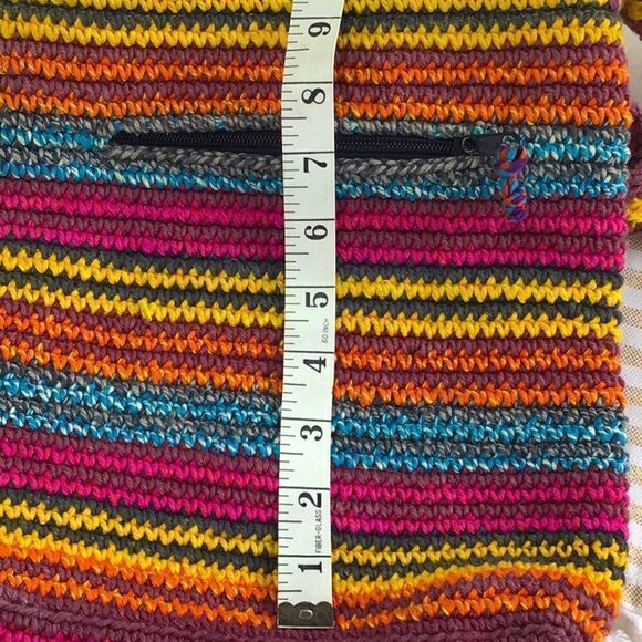 Bamboo Trading Company Colorful Soft Woven Guatemalan Crossbody Bag - Picture 10 of 11